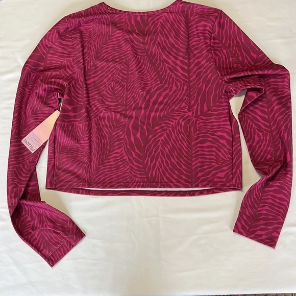 Mott50 Coco Crew Neck Rashguard in Magenta Ocean Print L and XL - Picture 2 of 11